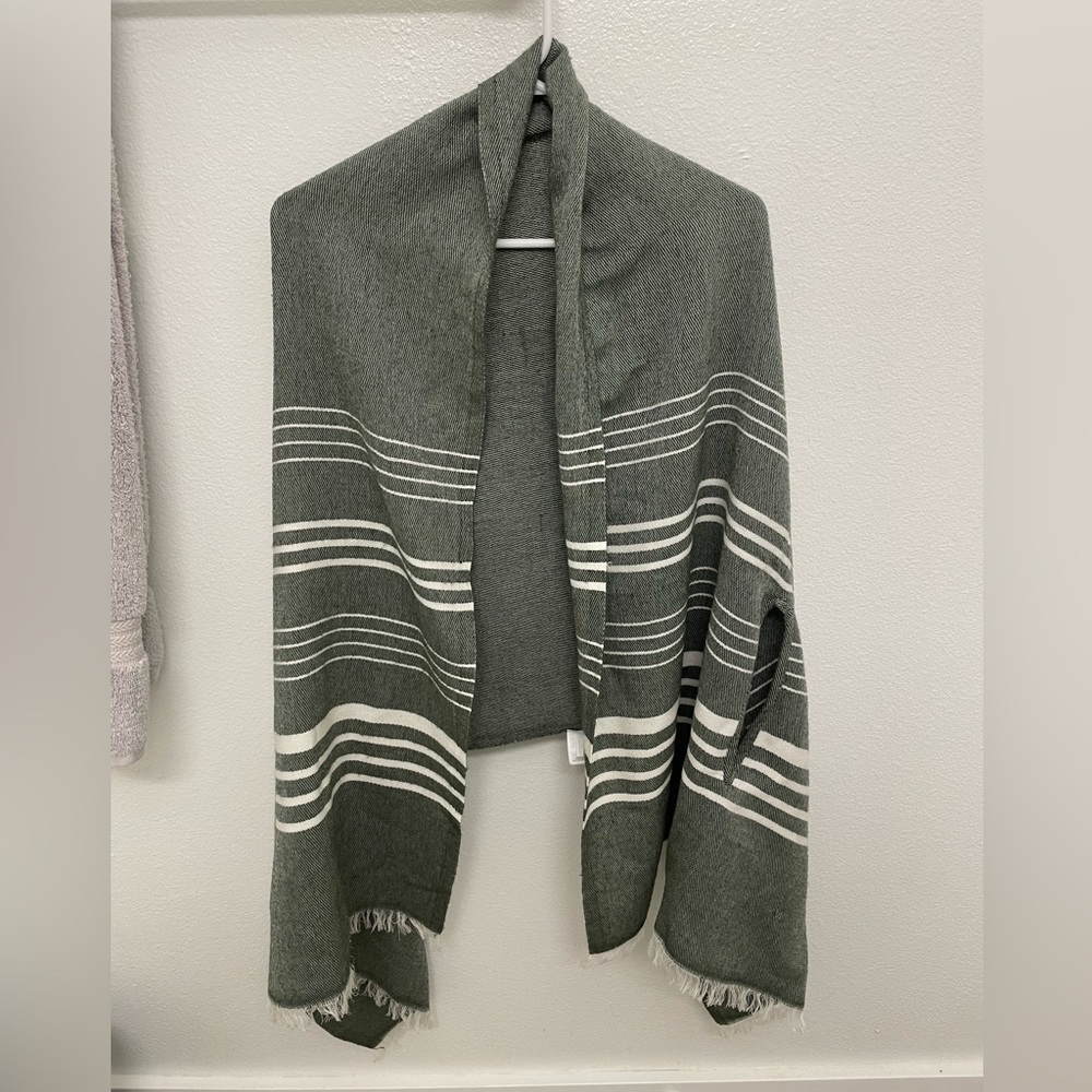 J. Crew striped cape-scarf